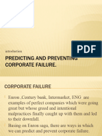 Predicting and Preventing Corporate Failure