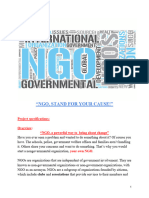 NGO, STAND FOR YOUR CAUSE! Students