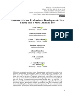 Sims Et Al 2023 Effective Teacher Professional Development New Theory and A Meta Analytic Test