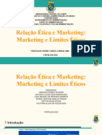 Relação Ética e Marketing - Marketing e Limites Éticos