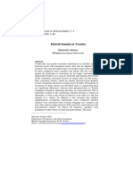 Hybrid Sounds in Yoruba: Ihafa: A Journal of African Studies 7: 1 December 2015, 1-20