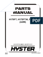 H170FT, H175FT36, F190FT (A299) : 4000501 ©2012 Hyster Company 08/2012