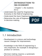 Engineering Economics - An Introduction