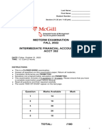 ACCT 352 Fall 2022 Midterm Blank