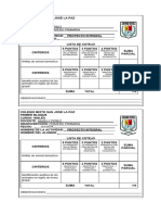 Lista de Cotejo - 1ro - 2do - 3ro