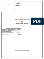 TM1540 John Deere 190E Excavator Repair Technical Manual