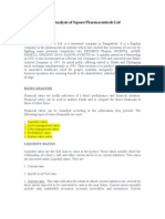 Ratio Analysis of Square Pharmaceuticals LTD