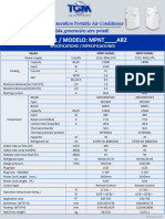 Aire Acondicionado Portátil R410A 110V MPNT120AR2 TGM