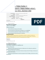 Autoevaluacion #1 - Auditoría Tributaria y Planeamiento Tributario