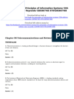 Principles of Information Systems 12Th Edition Stair Test Bank Full Chapter PDF