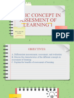 Basic Concept of Assessment