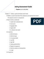 Chemistry Assessment Guide - Chapters 1, 2 and 14.2