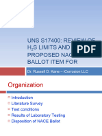 ISO-TC 67 - Honeywell JIP Review of Ballot Item For UNS S17400 March 2010