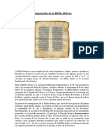 Composicion de La Biblia Hebrea