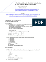 Test Bank For Biology The Unity and Diversity of Life 13Th Edition by Starr Taggart and Evers Isbn 1111425698 978111142569 Full Chapter PDF