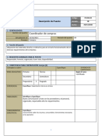 Descripcion de Puesto Coordinador - Compras