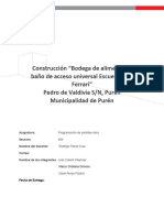 Informe Programación de Partidas de Obra