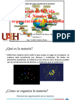 Niveles de Organización de La Materia