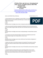 Test Bank For Social Welfare Policy and Advocacy Advancing Social Justice Through 8 Policy Sectors 1St Edition Jansson 1483377881 9781483377889 Full Chapter PDF