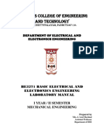 Be3271-Basic Electrical and Electronics Engineering Laboratory-1991843158-Be3271 Beee Lab Manual