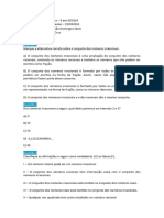 Atividade de Matemática 9 Ano Atividade 01