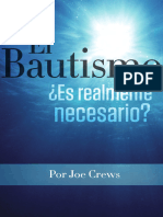 ¿El BAUTISMO, Realmente Es Necesario