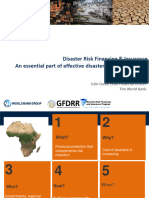 Disaster Risk Financing & Insurance An Essential Part of Effective Disaster Risk Management