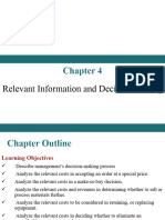 CMA II Chapter 5, Relevant Information & Decision Making