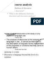 Discourse Analysis