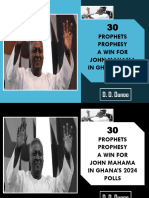 30 Prophets Prophesy A Win For John Mahama in Ghana's 2024 Polls