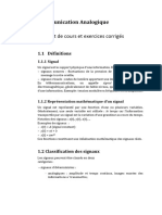 Modulations Analogiques Cours Et Exercices Transis 2022