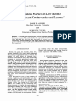 (Done) Rural Financial Markets in Low-Income Countries