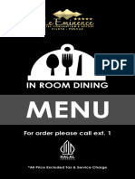 In Room Dining