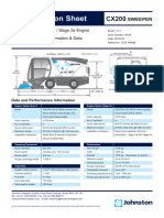 CX200 Sales Spec Sheet (Euro 5) R09