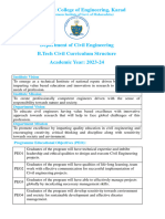 B.tech Civil Curriculum Structure As Per NEP W.E.F 2023-24-1694930880