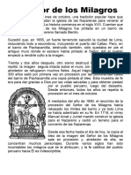 Ficha El Señor de Los Milagros para Quinto de Primaria