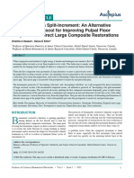 Decoupling With Split-Increment: An Alternative Biomimetic Protocol For Improving Pulpal Floor Adaptation of Direct Large Composite Restorations