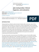 Narrow QRS Complex Tachycardias: Clinical Manifestations, Diagnosis, and Evaluat