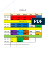 HORARIO 4to AÑO