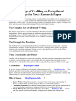 Abstract Page On Research Paper