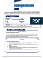 Bases Convocatoria #003 2024