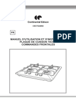 Continental Edison Cectg4wix Table Gaz 4 Foyers 3606509412480