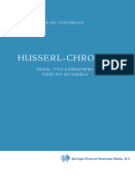 Husserl-Chronik Denk - Und Lebensweg Edmund Husserls by Karl Schuhmann