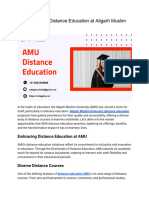 AMU Distance Education