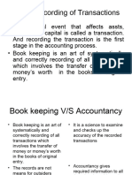 MBA SEM.1 Recording of Transactions