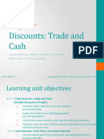 Chapter 7. Discounts Trade and Cash