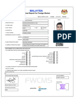 Malaysia: Medical Report For Foreign Worker