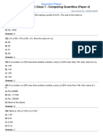 Comparing Quantities Paper 4