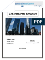 Les Ressources Bancaires