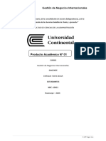 PA1 - Gestión de Negocios Internacionales - Comercio Internacional